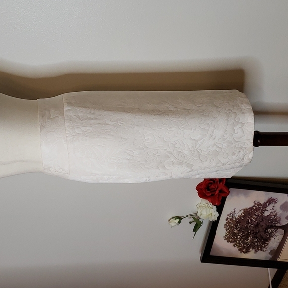 Vintage Allison Taylor Nights Cream Quilted Paisley Motif 80s A Line Full Preppy - Picture 10 of 15